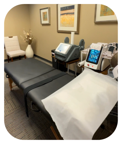 Spinal decompression treatment room at Rome Spine & Wellness in Rome, GA